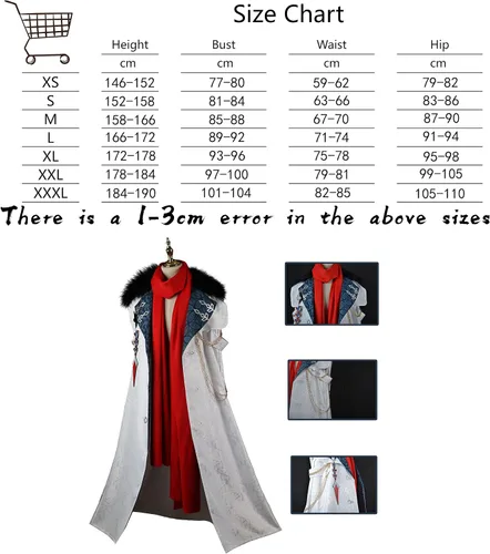 Vista 2 de Game Genshin Impact Fatui Cosplay Disfraz Ejecutivo Capa Tartaglia Bufanda Childe Ajax Ropa de Halloween