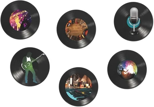 Vista 10 de WrtmyR Paquete de 5 discos de vinilo en blanco, kit de collage de pared de 11 pulgadas, imágenes estéticas, pósteres de cubierta de álbum de CD