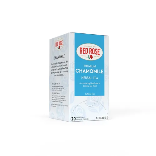 Vista 8 de Red Rose Té de desayuno especialmente mezclado fuerte y robusto té negro con 20 bolsas de té envueltas individualmente por caja que contiene