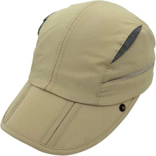Vista 6 de Home Prefer Gorra de protección solar UPF 50+ para niños, sombrero de pesca de secado rápido con solapa para el cuello