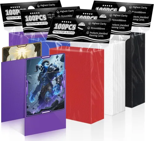 Vista 16 de 1000 unidades de fundas para cartas coleccionables TiopLior, funda mate perfecta para MTG, protector suave para cartas deportivas, funda estándar