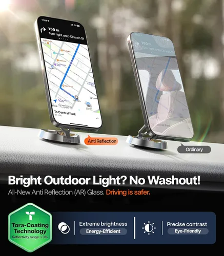 Vista 4 de TORRAS OrigArmor for iPhone 17 Pro Max Screen Protector, Anti-Reflection