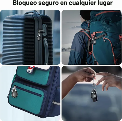 Vista 5 de Utag - Rastreador GPS oculto para niños, 1 paquete, rastreador Bluetooth funciona con Apple Find My (solo iOS), impermeable, modo perdido, sin