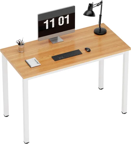 Vista 37 de Need Escritorio pequeño para computadora, mesa de escritura resistente de 31.5 pulgadas, estrecho, negro