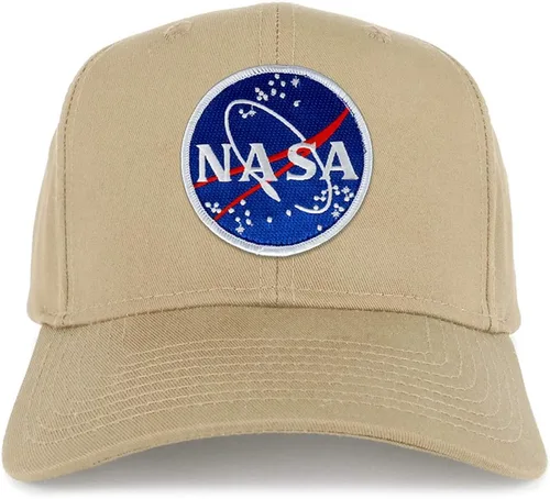 Vista 5 de Armycrew Gorra de béisbol de gran tamaño XXL con logotipo de albóndigas de la NASA Negro