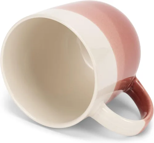 Vista 9 de Elanze Designs Paquete de 2 tazas de café de cerámica de cerámica de 14 onzas, color verde eucalipto
