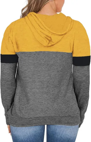 Vista 4 de VISLILY - Sudaderas con capucha para mujer, talla grande, con bloques de color y bolsillos, talla XL a 4XL