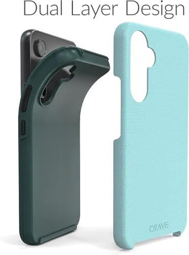 Vista 4 de Crave para Samsung Galaxy A54 Funda, Funda de Protección Resistente a Prueba de Golpes de Doble Capa para Galaxy A54 (16.26 cm) - Aqua
