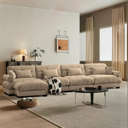 Vista 82 de SoarFlash Moderno sofá reclinable de terciopelo para sala de estar, sofá biplaza para apartamento, sofá de almacenamiento con marco de madera Azul
