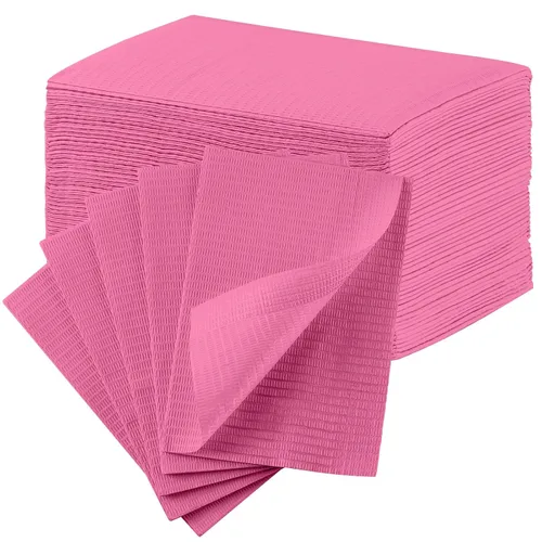 Vista 11 de JMU Baberos dentales negros, baberos dentales desechables de 3 capas, baberos para tatuajes impermeables para clínica dental, tienda de tatuajes