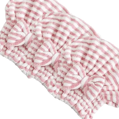 Vista 10 de Jseng Gorro Grande de Microfibra de Secado Rápido para Cabello [Nueva Actualización], Extremadamente Suave y Ultra Absorbente, Gorros de Secado Rosa