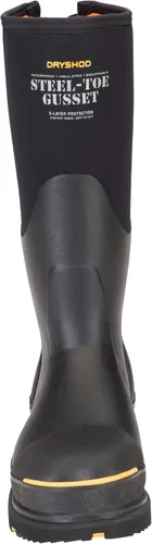 Vista 7 de Dryshod Botas de seguridad para hombre con puntera de acero y refuerzo antideslizante Impermeables Goma Negro