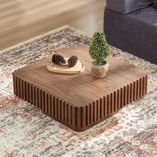 Vista 12 de Mesa de Centro con Tapa Elevable Mesas de Centro Cuadradas para Muebles de Sala de Estar Acanalada Pequeña con Gran Centro de Almacenamiento Oculto