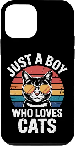 Vista 16 de Just A Boy Who Loves Cats Feline Enthusiast Pet Cat Parents Case for iPhone 16