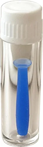 Vista 3 de Herramienta de inserción de lentes de contacto de silicona suave azul, accesorios para el cuidado de lentes de contacto, soporte de succión