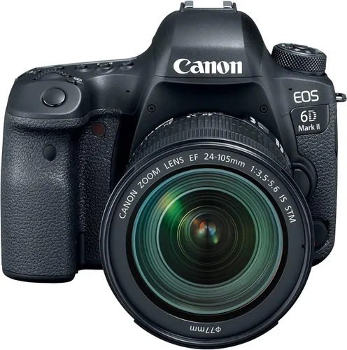 Vista 2 de Canon EOS 6D Mark II con lente EF 24-105 mm is STM, WiFi habilitado