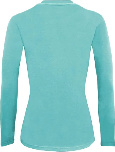 Vista 45 de Natural Uniforms Camiseta Under Scrub para mujer, cuello redondo, manga larga, paquete de 3, paquete múltiple de 3