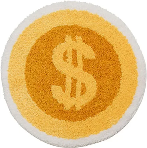 Vista 7 de Alfombra de billetes de 100 dólares para decoración del hogar, bonita alfombra de baño, alfombra de entrada lavable para dormitorio, baño, cocina