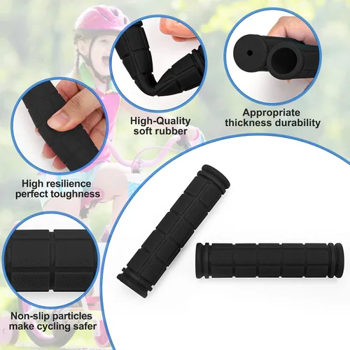 Vista 4 de Coolrunner Agarres de manillar de bicicleta, empuñaduras de bicicleta para niños y niñas, agarre de goma antideslizante para scooter Cruiser Seadoo