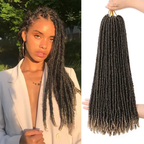 Vista 18 de WIGNEE Cabello de Ganchillo 120 Hebras Locs Sintéticos 8 Pulgadas Locs Suaves Pre-Trenzados 6 Paquetes Cabello de Ganchillo Pre-Anudado para Mujeres