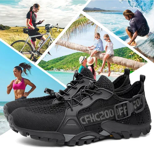 Vista 7 de SOBASO Zapatos de agua para mujer, secado rápido, senderismo, natación, playa, río, zapatos para pesca, deportes acuáticos, buceo, vela, viajes