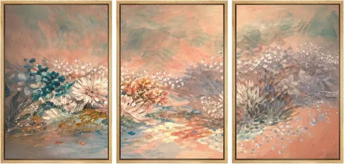 Vista 31 de SIGNWIN Lienzo enmarcado para pared, juego de arte sereno de pantanos con humedales verdes e ilustraciones de agua tranquila, arte moderno