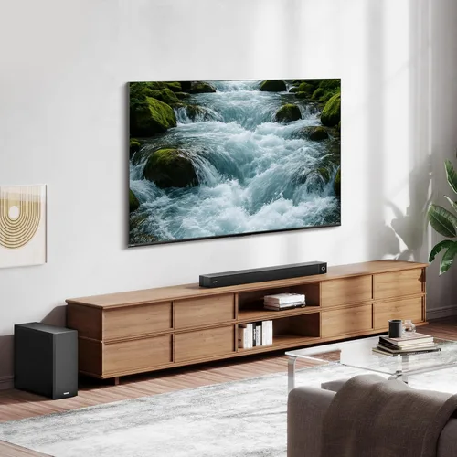 Vista 10 de Toshiba Barra de sonido C210WR 2.1 CH con subwoofer inalámbrico, Dolby Audio, DTS Virtual:X, Easy Control, 6 modos de ecualización, Bluetooth 5.4