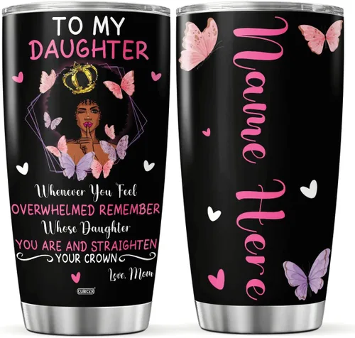 Vista 16 de CUBICER Vasos de café aislados personalizados, bebidas frías y calientes, taza de viaje religiosa con tapa, regalos de cumpleaños para adultos