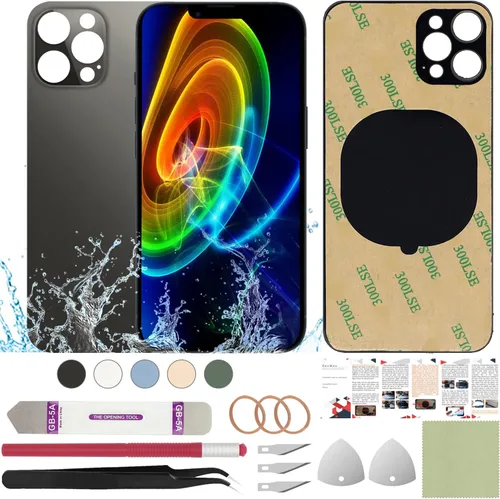 Vista 38 de Funda trasera de repuesto compatible con iPhone 8 de 4.7" + Herramientas profesionales (Gris espacial) Incluye herramientas profesionales, cinta