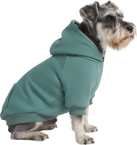 Vista 37 de Spark Paws Sudadera con capucha para perro, suéter de primera calidad para perros pequeños, medianos y grandes Trajes cálidos para bulldogs