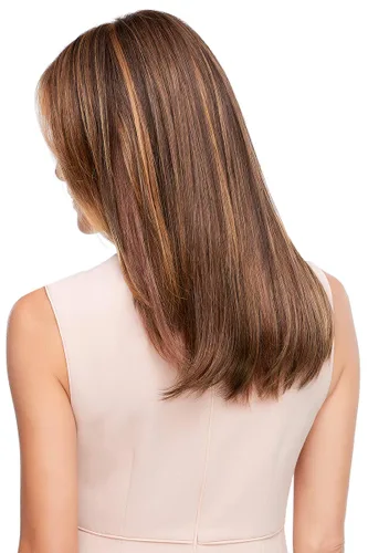 Vista 4 de Top Style 18 pulgadas sintético doble mono tramado Topper por Jon Renau, Peine, Mara Ray 4oz Luxury Shamp & Cond, 19 páginas Belle of Hope Wig Care