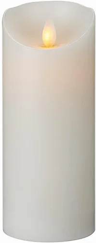 Vista 16 de Fire Tek - Vela de pilar sin llama de 3 x 8.7 pulgadas, 1 vela LED programable, llama bailarina, para el hogar, bodas y fiestas, vela blanca