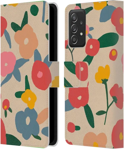 Vista 249 de Head Case Designs Officially Licensed Ninola Ditsy Flowers Yellow Nature Bold Leather Wallet Case Compatible with Samsung Galaxy A07 4G