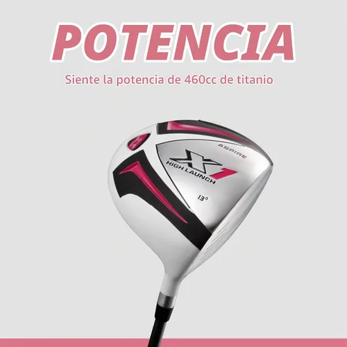 Vista 4 de Aspire X1 - Women's Complete Golf Club Set Rosa cereza