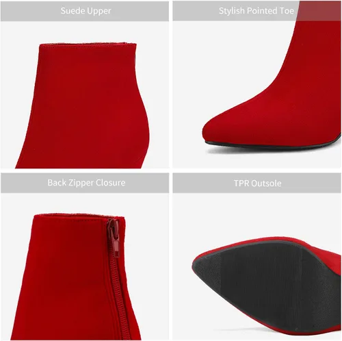 Vista 4 de DREAM PAIRS - Botas de tacón alto de aguja y punta fina para mujer
