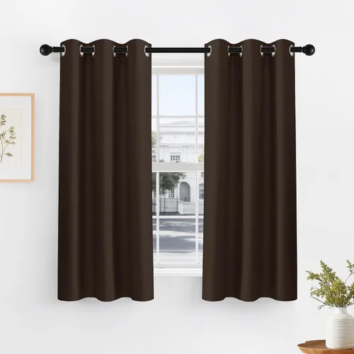Vista 47 de PONY DANCE Cortinas para Autocaravana de 24 pulgadas de Largo, Cortinas Cortas para Baño y Cocina, Mini Cortinas de Privacidad para Camper