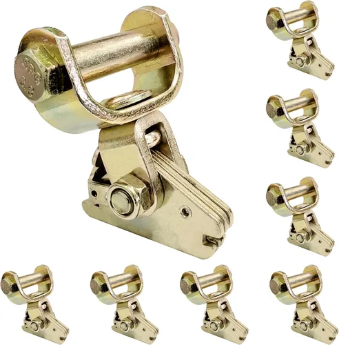 Vista 12 de Mega Cargo Control 1 paquete de accesorios giratorios de rodillo E-Track, anclajes de amarre resistentes para correas de trinquete E Track