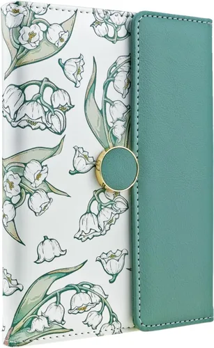 Vista 10 de Mazeran Diarios magnéticos florales, elegante tapa dura de piel sintética B6, cuaderno ejecutivo, diario de viaje, girasoles