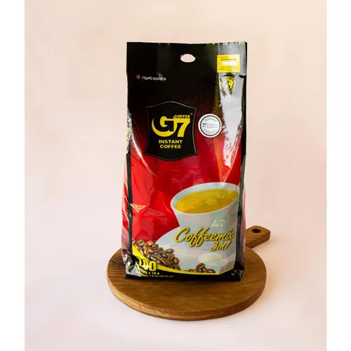 Vista 5 de Trung Nguyen — Café instantáneo G7 3 en 1 — Mezcla de café molido tostado con crema sin lácteos y azúcar — Fuerte y audaz — Café vietnamita
