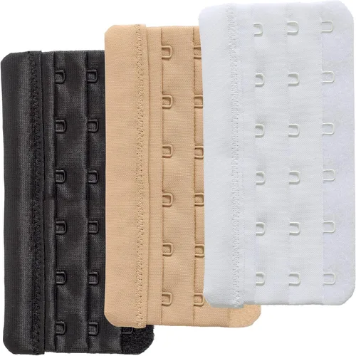 Vista 25 de SAMGU Extensores de brasier para mujer, 2 ganchos, 3 ganchos, 4 ganchos, 5 ganchos, 6 ganchos, correa de extensión de brasier elástica suave 2