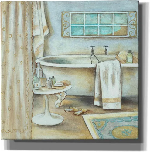 Vista 10 de Epic Graffiti 'Soft Bath I' de Jadei Graphics, arte de pared en lienzo, 12 x 12 pulgadas