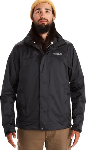 Vista 14 de MARMOT Chaqueta impermeable Precip Eco para hombre, 100% reciclada, transpirable, ligera, plegable Azul ártico