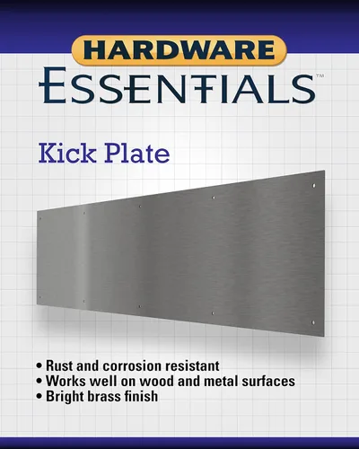 Vista 4 de Hardware Essentials 852744 Placa de aluminio no magnética, atornillada, puerta de 8" x 34" acabado de peltre