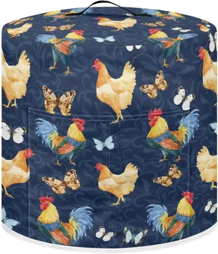 Vista 33 de Cubierta antipolvo para olla a presión con estampado floral de pájaros, compatible con 3 cuartos de galón, cubierta antipolvo instantánea duradera