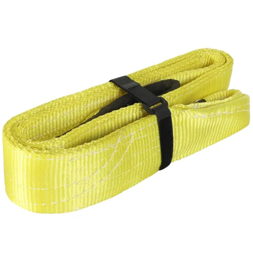 Vista 7 de Correas de elevación de eslinga, 2" x 4' 2-capas Correas de elevación planas resistentes de nylon con ojo plano para eslinga de elevación, Correa