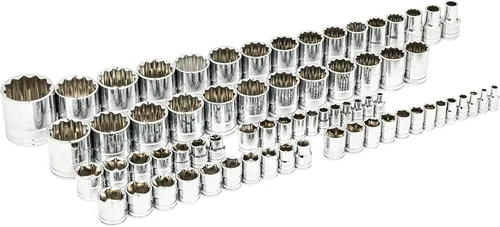 Vista 10 de GEARWRENCH 83 Pc. 1/4, 3/8 ", 1/2" 90 dientes SAE/métrica Juego de herramientas mecánicas con bandeja de espuma EVA - 86529
