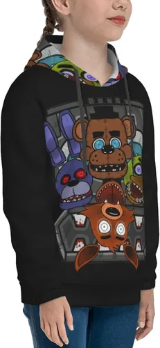 Vista 7 de Cartoon Fives Nights At Freddy Youth Hoodie 3d Printed Hooded Youth Pullover Boys And Girls Sweatshirt Sweater Long Sleeve