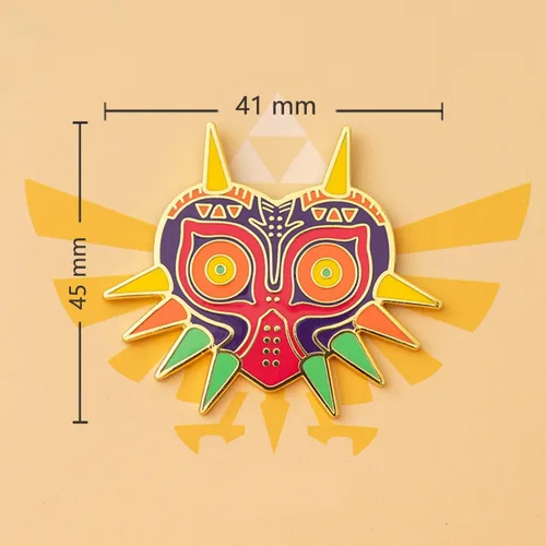 Vista 3 de LlinkShieldTriangle Hyrule's Royal Crest Broches clásicos Juego Ocarina of Time Breath of the Desert Pines para hombres mujeres fanáticos Insignias
