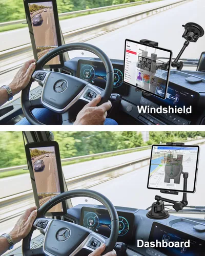 Vista 4 de Soporte de tableta para parabrisas de tablero de instrumentos de automóvil