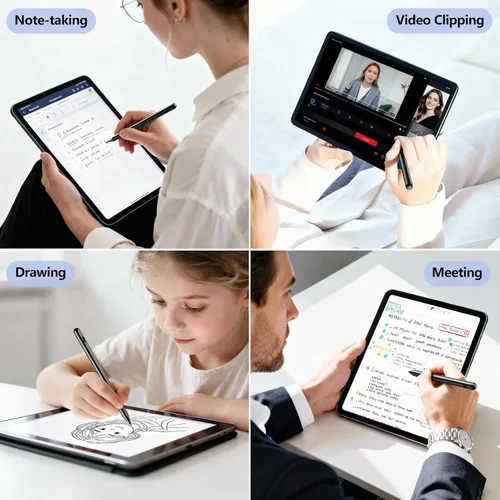 Vista 7 de Stylus Pen Carga Rápida 2X Lápiz Activo Compatible con Apple iPad Pro 11"/12.9"/M4 2018-2025, iPad Air 3/4/5/M2/M3, iPad 6-11, iPad mini 5/6